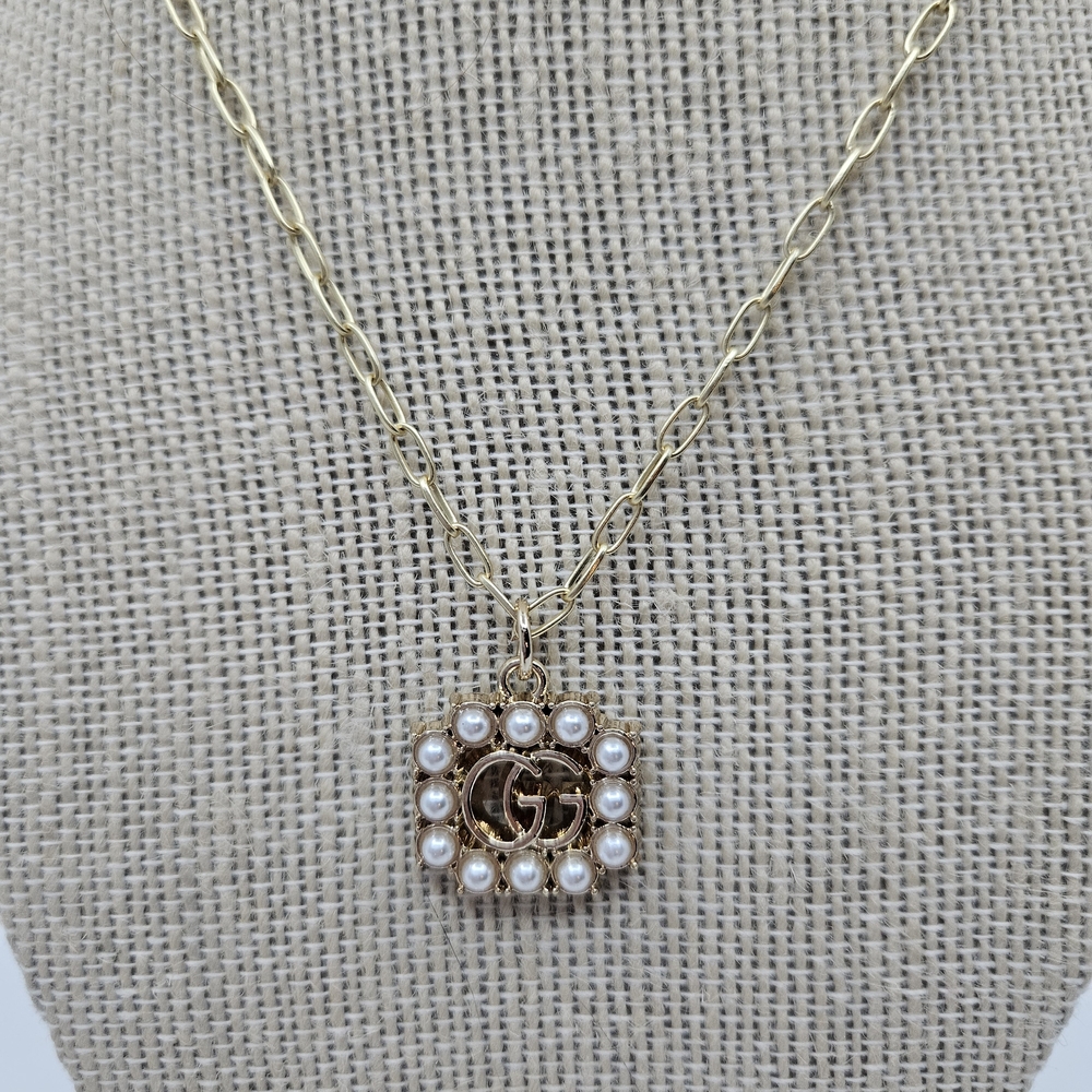 Upcycled GG Pearl Gucci Necklace